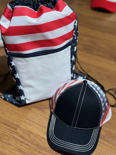 USA Drawstring Bag